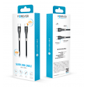 Forever Sleek Kabelis USB-C / USB-C 1.0 m / 60W Forever Sleek Kabelis USB-C / USB-C 1.0 m / 60W