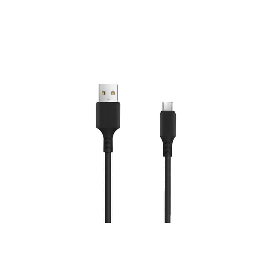 Setty cable USB - microUSB 1,0 m 2A black NEW
