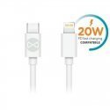 Forever cable USB-C - Lightning 1,0 m 3A white Forever cable USB-C - Lightning 1,0 m 3A white