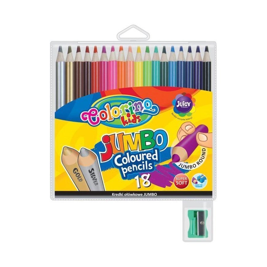 Colorino Colored pencils, large, round Colorino