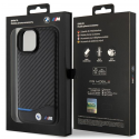 BMW PU Carbon Case Aizmugurējais Apvalks Priekš Apple iPhone 15 Plus BMW PU Carbon Case Aizmugurējais Apvalks Priekš Apple iPhone 15 Plus