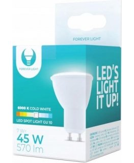 Forever Light LED bulb GU10 7W 230V 6000K 570lm