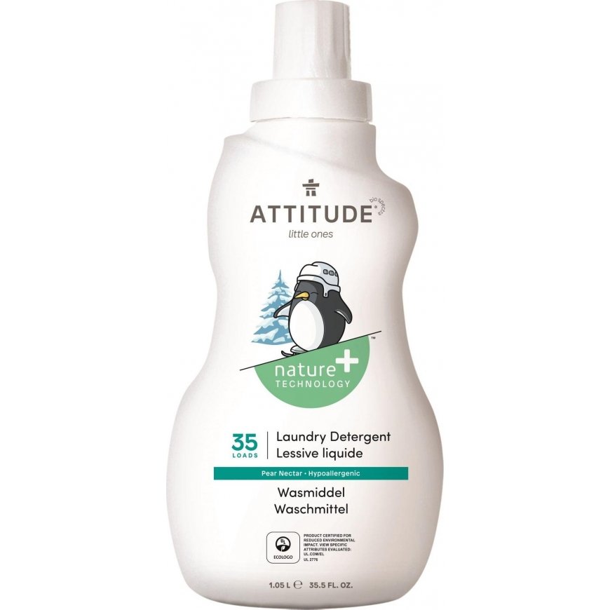 Attitude plovimo skystis kūdikių drabužiams, Kriaušių nektaras 35 skalbimui, 1050 ml