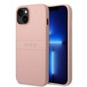Guess PU Leather Saffiano Case for iPhone 14 Plus Pink