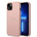 Guess PU Leather Saffiano Case for iPhone 14 Plus Pink