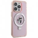 Karl Lagerfeld Ring Stand Karl&Choupettte MagSafe Back Case for Apple iPhone 15 Pro Max