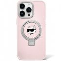 Karl Lagerfeld Ring Stand Choupette Head MagSafe Back Case for Apple iPhone 15 Pro Karl Lagerfeld Ring Stand Choupette Head MagSafe Back Case for Apple iPhone 15 Pro