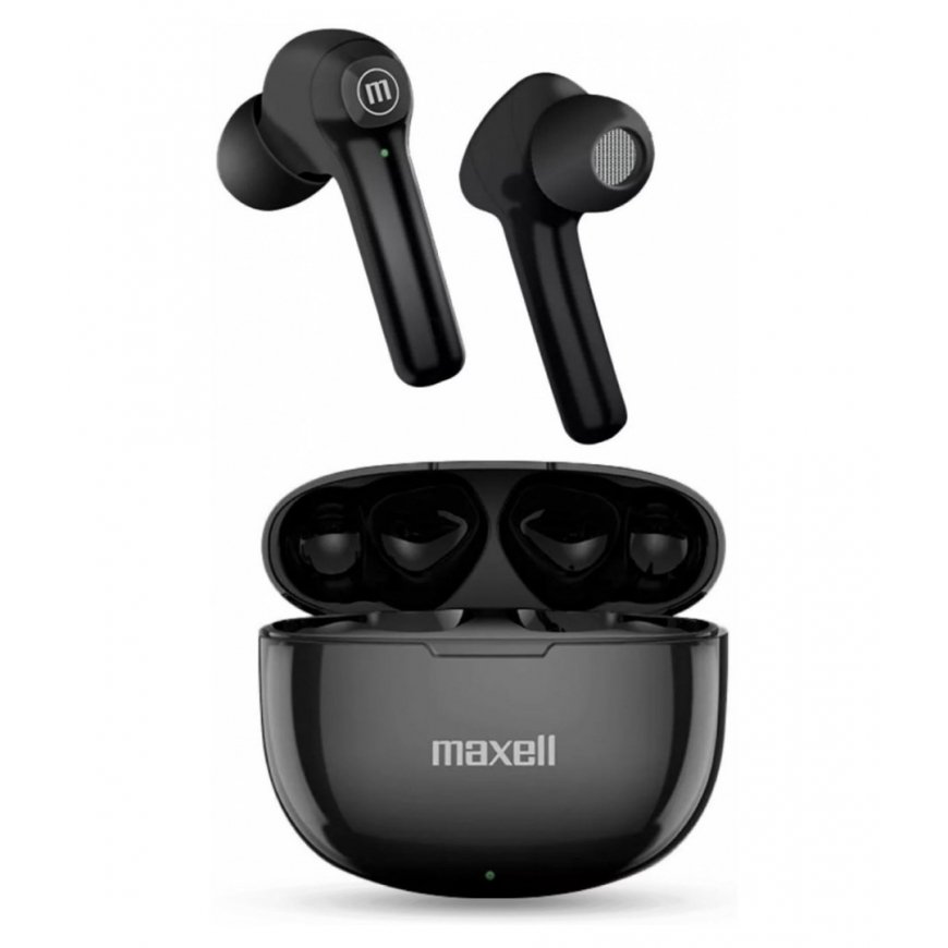 Maxell Dynamic+ bezvadu austiņas ar uzlādes maciņu Bluetooth melns