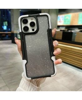 Fusion Gold Sequins Back Case Silicone Case For Apple iPhone X |