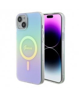 Guess IML Iridescent MagSafe Back Case for Apple iPhone 15 Plus