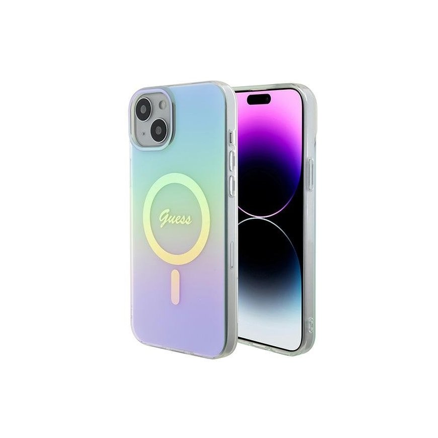 Guess IML Iridescent MagSafe Back Case