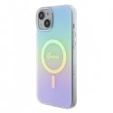 Guess IML Iridescent MagSafe Back Case Aizsargapvalks Priekš Apple iPhone 15 Plus Guess IML Iridescent MagSafe Back Case Aizsargapvalks Priekš Apple iPhone 15 Plus