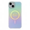 Guess IML Iridescent MagSafe Back Case Защитный Чехол для Apple iPhone 15 Plus Guess IML Iridescent MagSafe Back Case Защитный Чехол для Apple iPhone 15 Plus