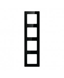 Quadruple frame socket Avatto N-TS10-Frame-B4 (black)