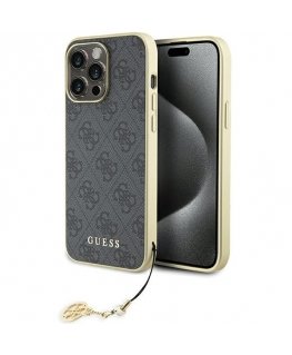 Guess 4G Charms Collection Back Case Aizsargapvalks Priekš Apple iPhone 15 Pro Max