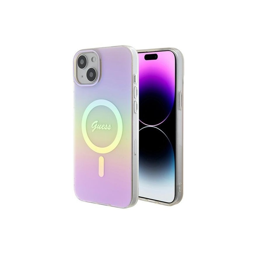 Guess IML Iridescent MagSafe Back Case