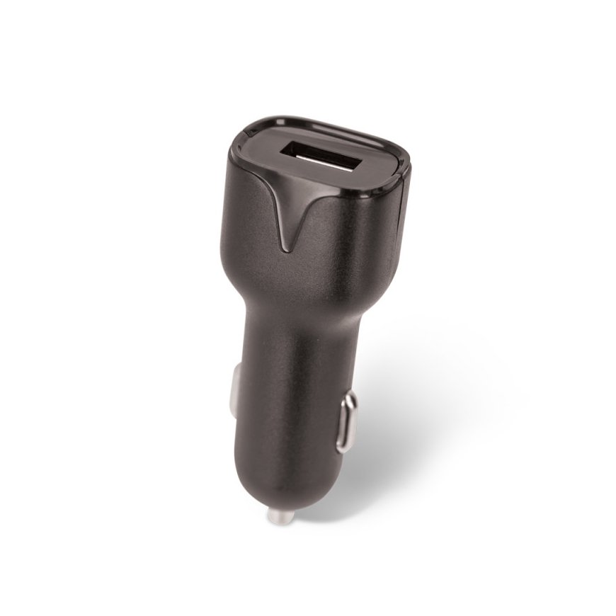Setty car charger 1x USB 2,4A black + USB-C cable 1,0 m – 2