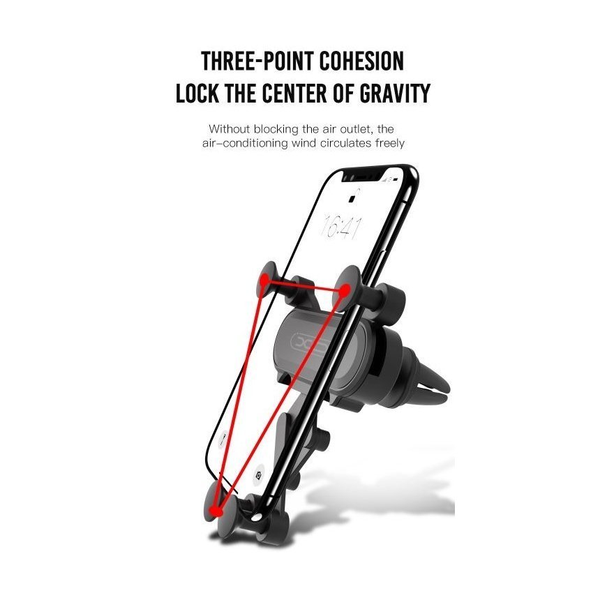 XO car holder C41 gravity black – 2