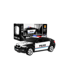 RoGer R/C BMW X6 Policija Rotaļu Mašīna 1:24