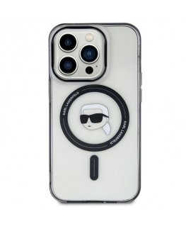 Karl Lagerfeld IML Karl`s Head MagSafe Back Case for Apple iPhone 15