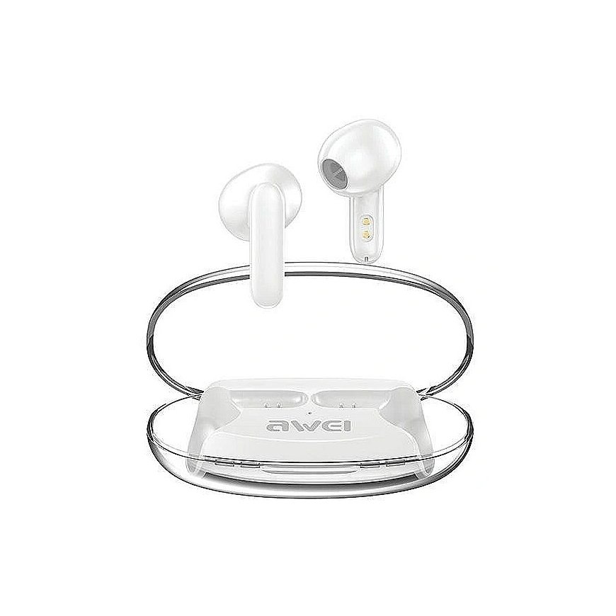 Bluetooth headphones 5.3 T85 ENC TWS white