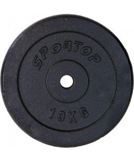 Enero SPORTOP ketaus svoris juoda 10 kg skersmuo 28