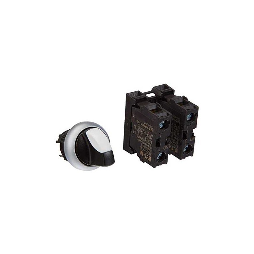 Eaton Three Position Switch M22-WRK3 / K20 Lock 22mm Black 216520 – 3