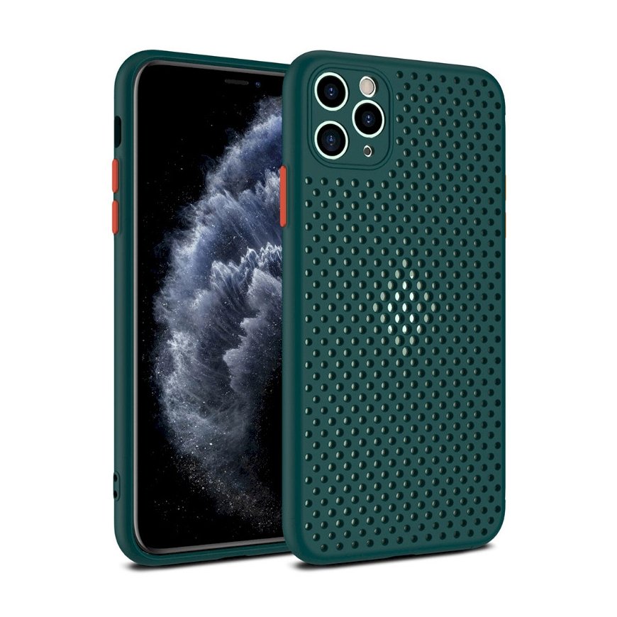 Fusion Breathe Case Silicone Case For Apple iPhone 11 Pro Green