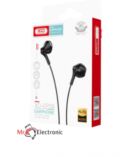 XO Wired earphones EP39 jack 3,5mm black