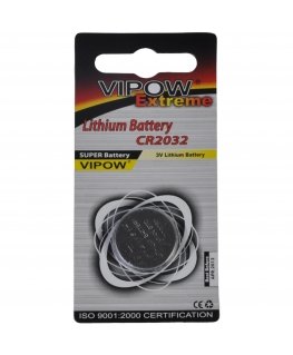 LITHIUM BATTERY CR2032 VIPOW EXTREME 1PCS