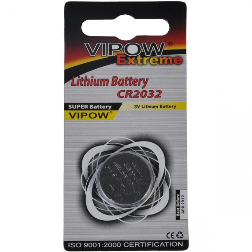 LITHIUM BATTERY CR2032 VIPOW EXTREME 1PCS