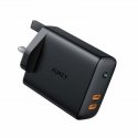 AUKEY PA-D2 PDA/mobīlo telefonu lādētājs Planšetdators, Viedtālrunis, Planšete Melns AC, Līdzstrāvas AUKEY PA-D2 PDA/mobīlo telefonu lādētājs Planšetdators, Viedtālrunis, Planšete Melns AC, Līdzstrāvas