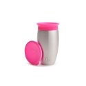 Drinkware MUNCHKIN stainless steel cup, Miracle 360, pink, 12 months+, 296ml, 01245101 Drinkware MUNCHKIN stainless steel cup, Miracle 360, pink, 12 months+, 296ml, 01245101