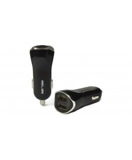 Car charger 2xUSB 2.1A black
