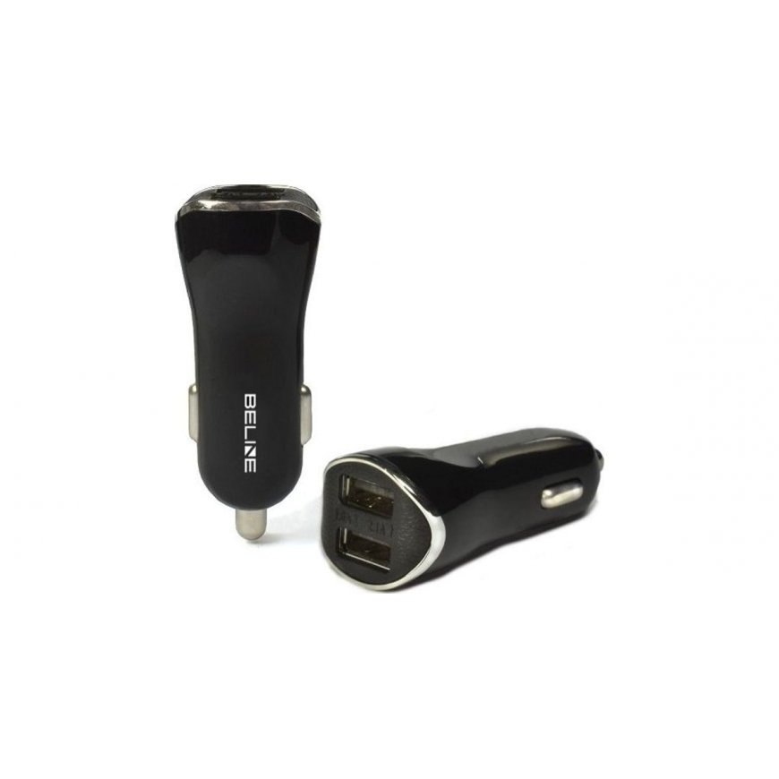 Car charger 2xUSB 2.1A black