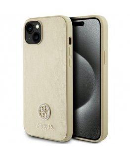 Guess Strass Metal Logo Back Case for Apple iPhone 15 Plus