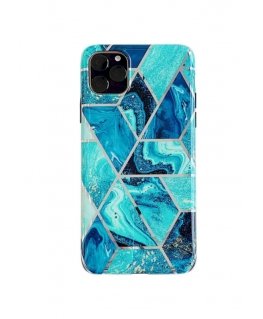 Fusion Geometric Marble Case Silicone Case For Apple iPhone 12 P