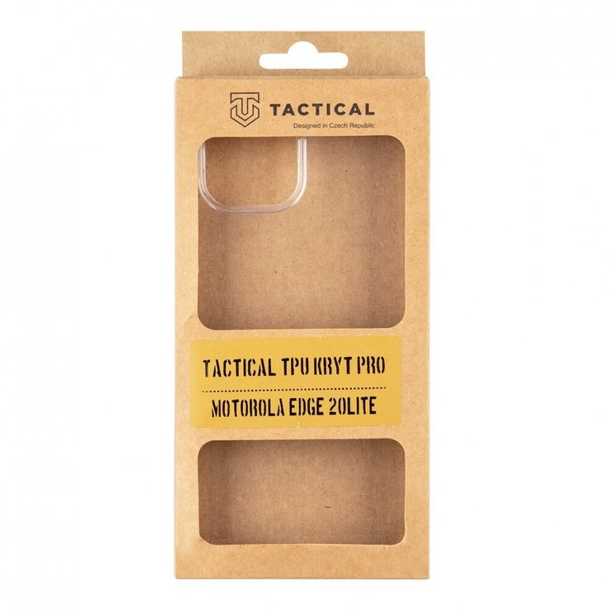 Tactical TPU Cover for Motorola Edge 20 Lite Transparent