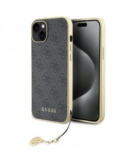 Guess 4G Charms Collection Back Case for Apple iPhone 15 Plus