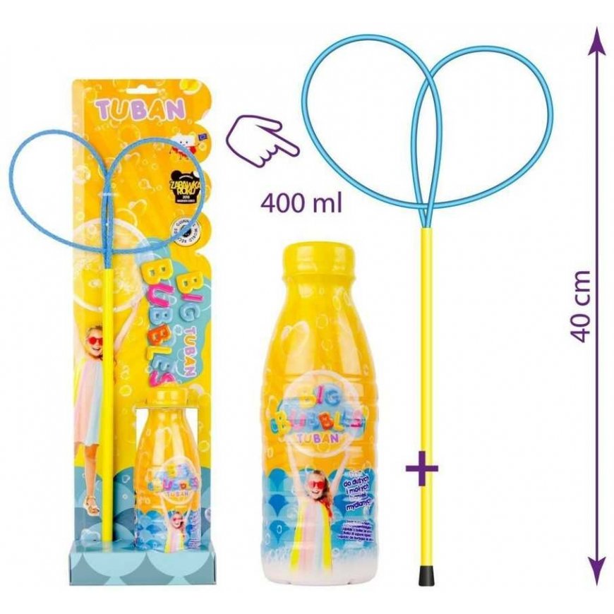 Tuban Soap bubble ring "Butterfly Pro" + Soap bubble liquid 400 ml – 2