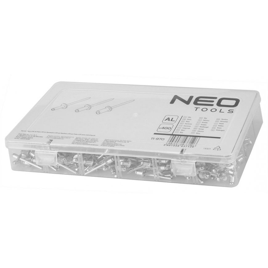 Neo aluminum blind rivets 400 pcs (11-970) – 5