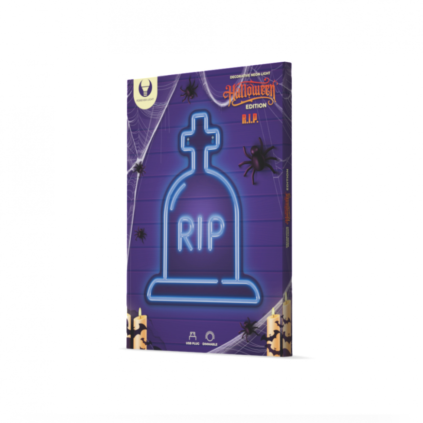 TelForceone Neoninis PLEXI LED RIP mėlynas FPNE16 Forever Light – 3
