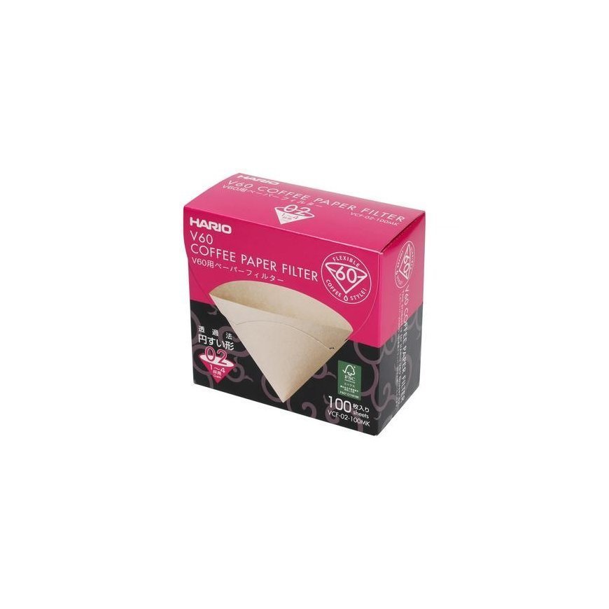 Harry Misarashi Brown Paper Filters - V60-02 - Carton of 100 – 4