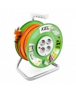 KEL extension STANDARD LINE 30m H05VV-F 3x1.5 4xGS 16A black (W-97371)