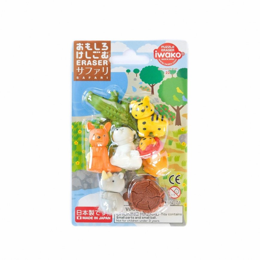 IWAKO erasers - puzzle set "Safari" – 3