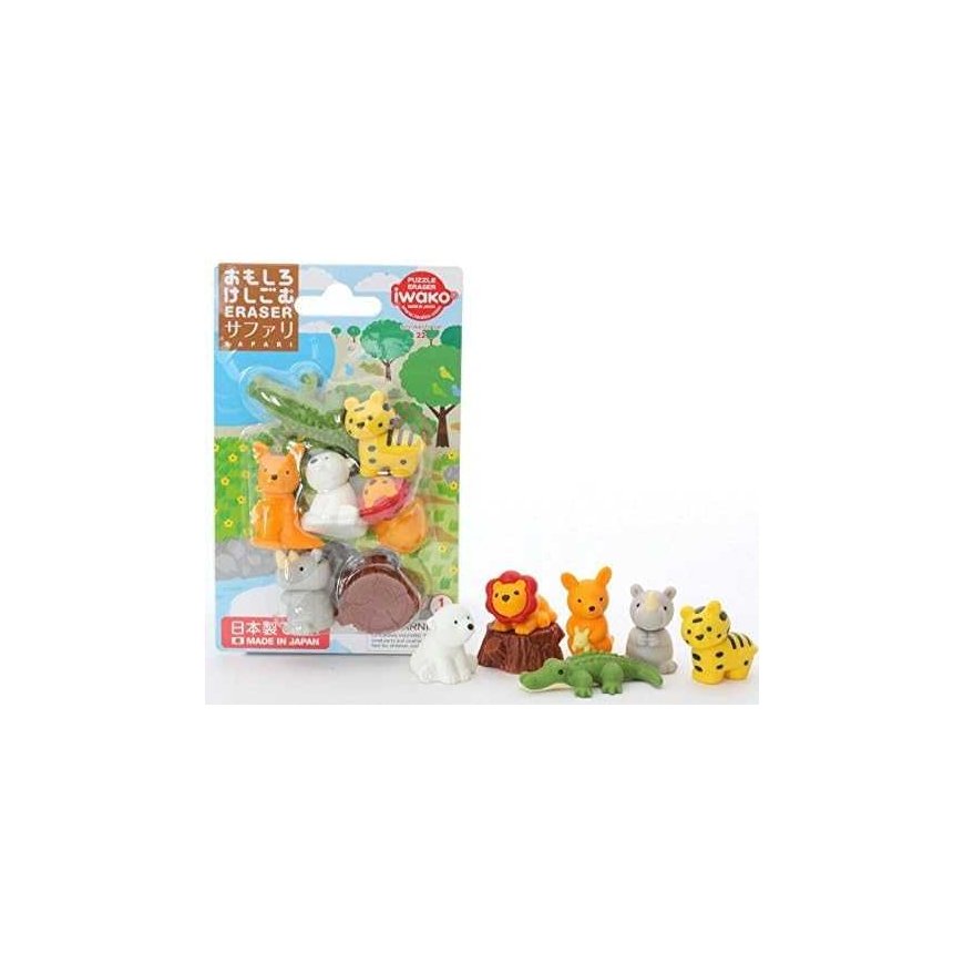 IWAKO erasers - puzzle set "Safari" – 4