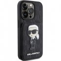 Karl Lagerfeld Saffiano Cardslots and Stand Monogram Ikonik Patch Back Case for Apple iPhone 15 Pro Karl Lagerfeld Saffiano Cardslots and Stand Monogram Ikonik Patch Back Case for Apple iPhone 15 Pro