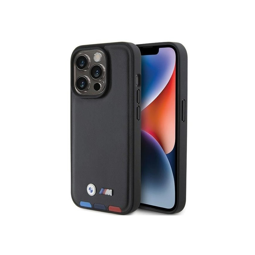BMW Leather Stamp Tricolor Back Case