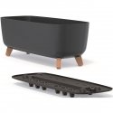 Prosperplast div class"int_ce_html"GRACIA CASE flower pot - anthracite/div Prosperplast div class"int_ce_html"GRACIA CASE flower pot - anthracite/div