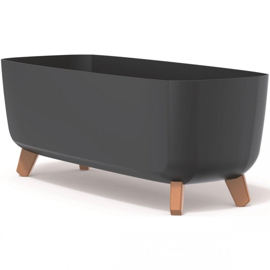 Prosperplast div class"int_ce_html"GRACIA CASE flower pot - anthracite/div – 5